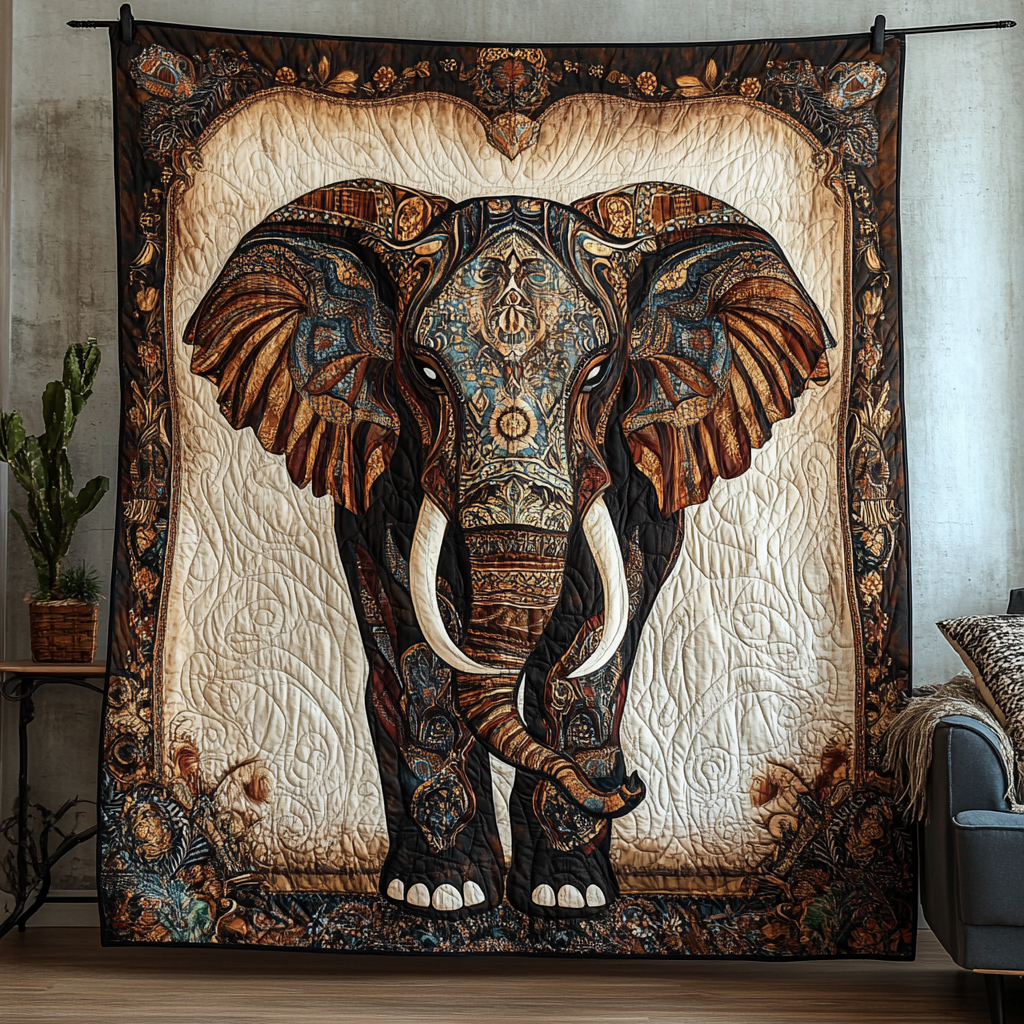Trunkful of Dreams Quilted Blanket - Throw (55" x 60")