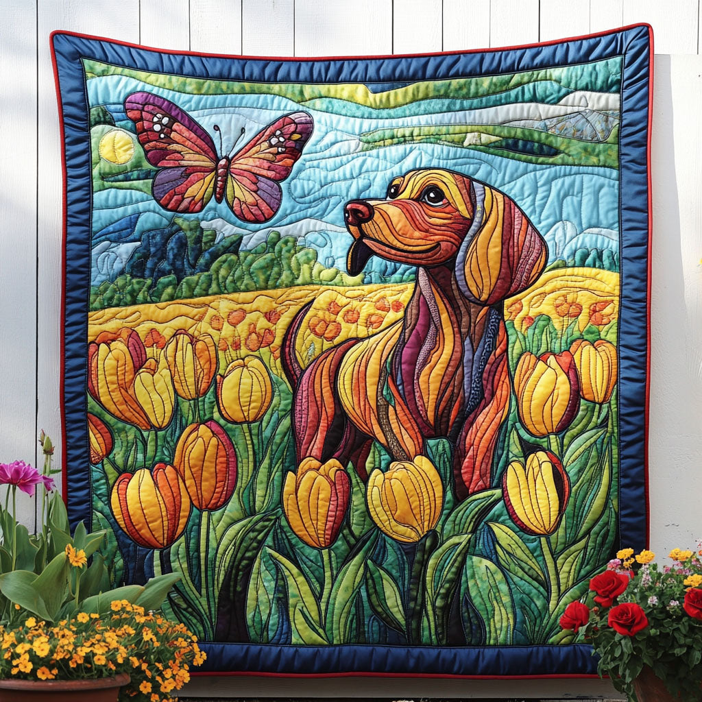 Tulip Chase Quilted Blanket - Baby (30" x 40")
