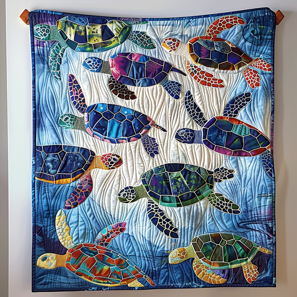 Turtle Cove Quilted Blanket - Throw (55" x 60")