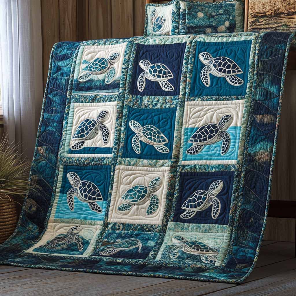 Turtle Patch Quilted Blanket - Baby (30" x 40") - Pack 1