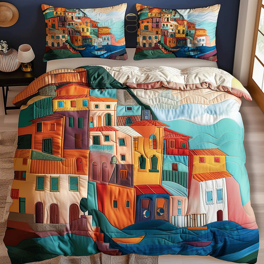 Tuscan Dreams 3-Piece Quilted Bedding Set - Single (59" x 70")