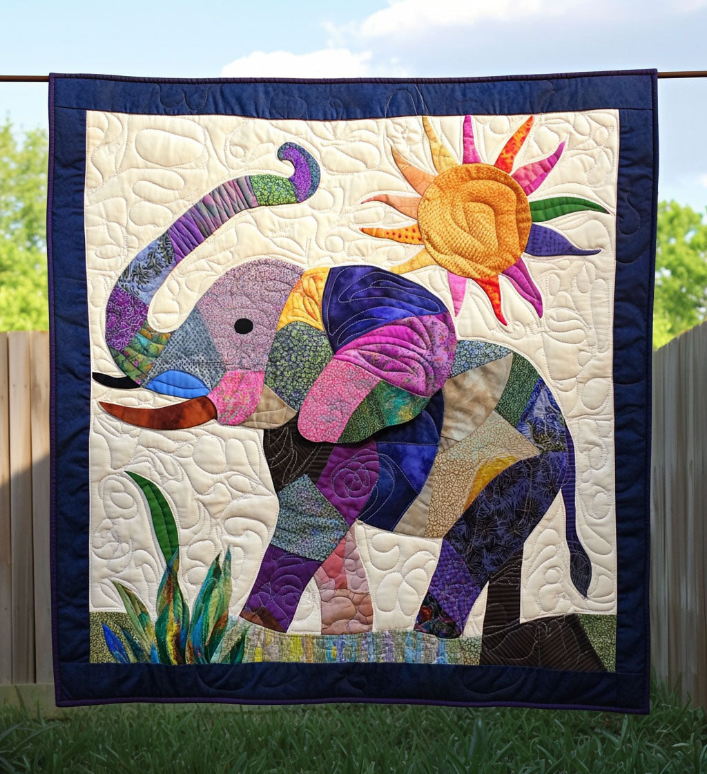 Tusked Treasure Quilted Blanket - Throw (55" x 60")