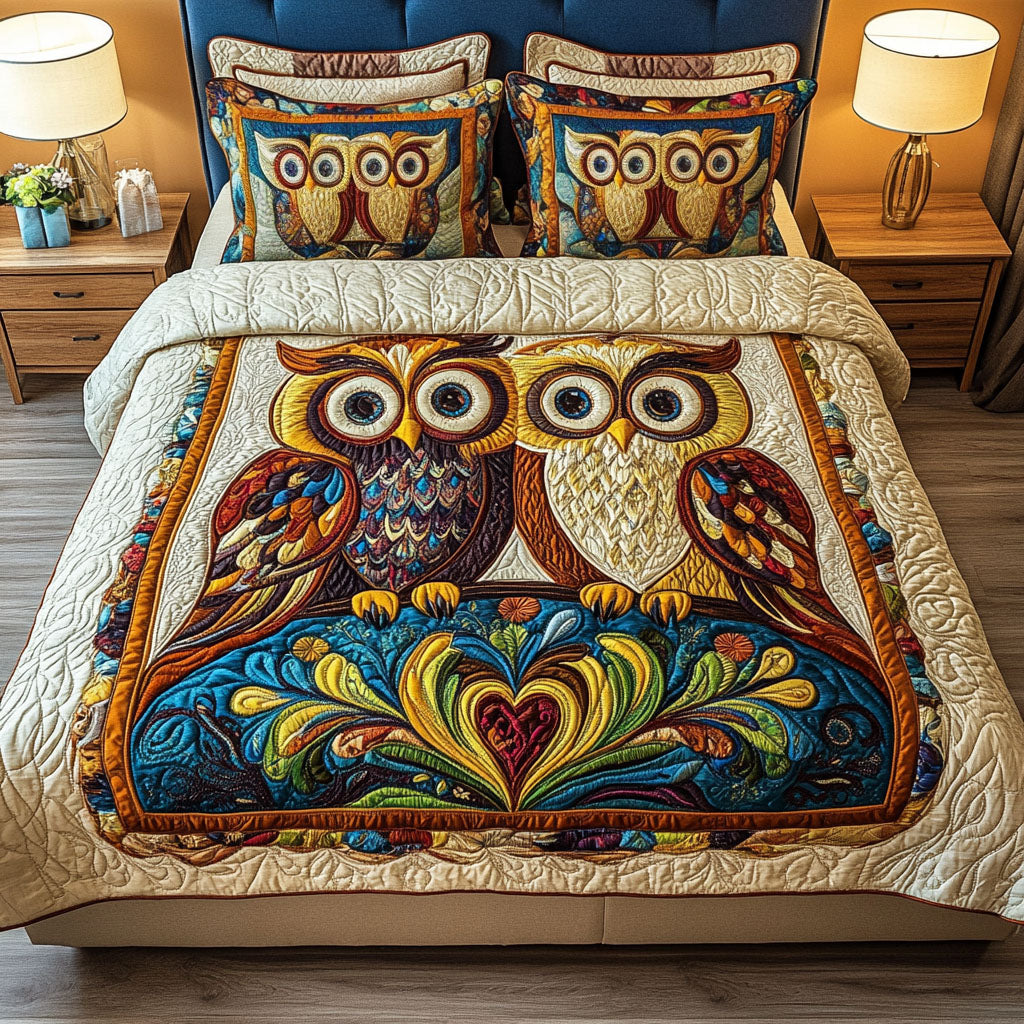 Twilight Duo 3-Piece Quilted Bedding Set - Single (59" x 70")
