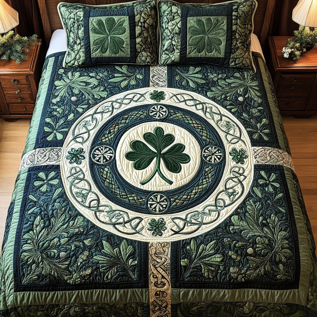 Twilight Tree Haven 3-Piece Quilted Bedding Set - Single (59" x 70")