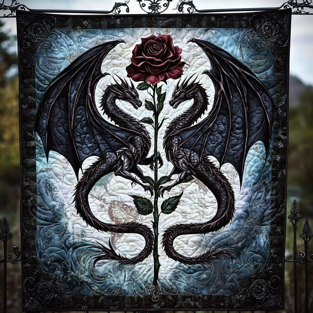 Twilight Embrace Quilted Blanket - Throw (55" x 60")