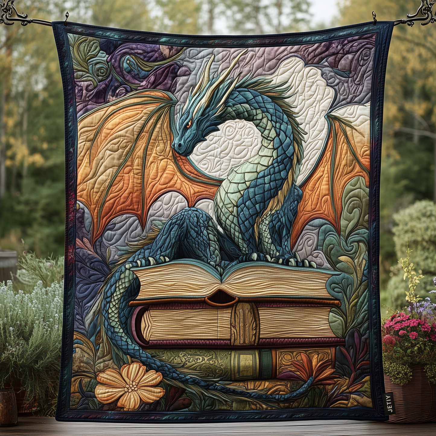 Twilight Guardian Quilted Blanket - Throw (55" x 60")