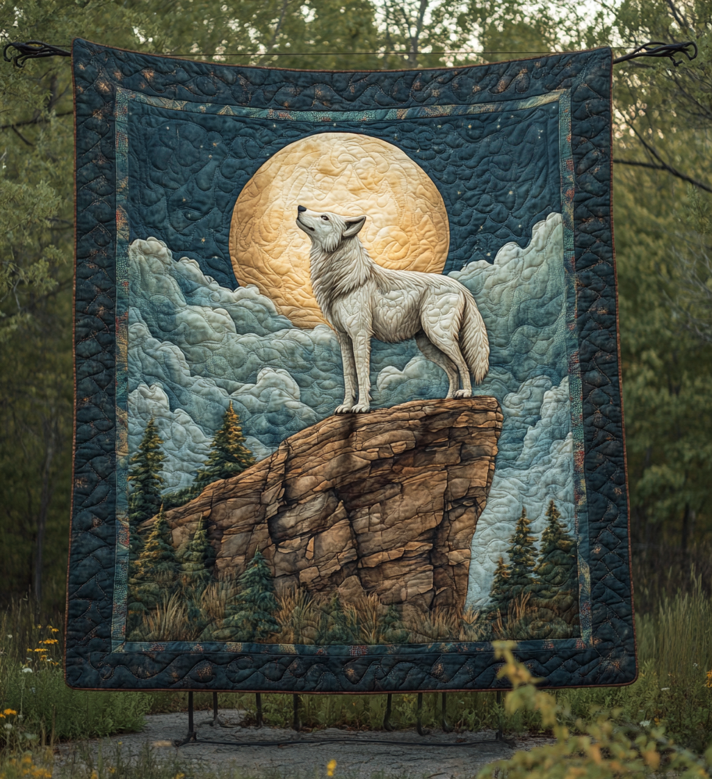 Twilight Sentinel Quilted Blanket - Throw (55" x 60")