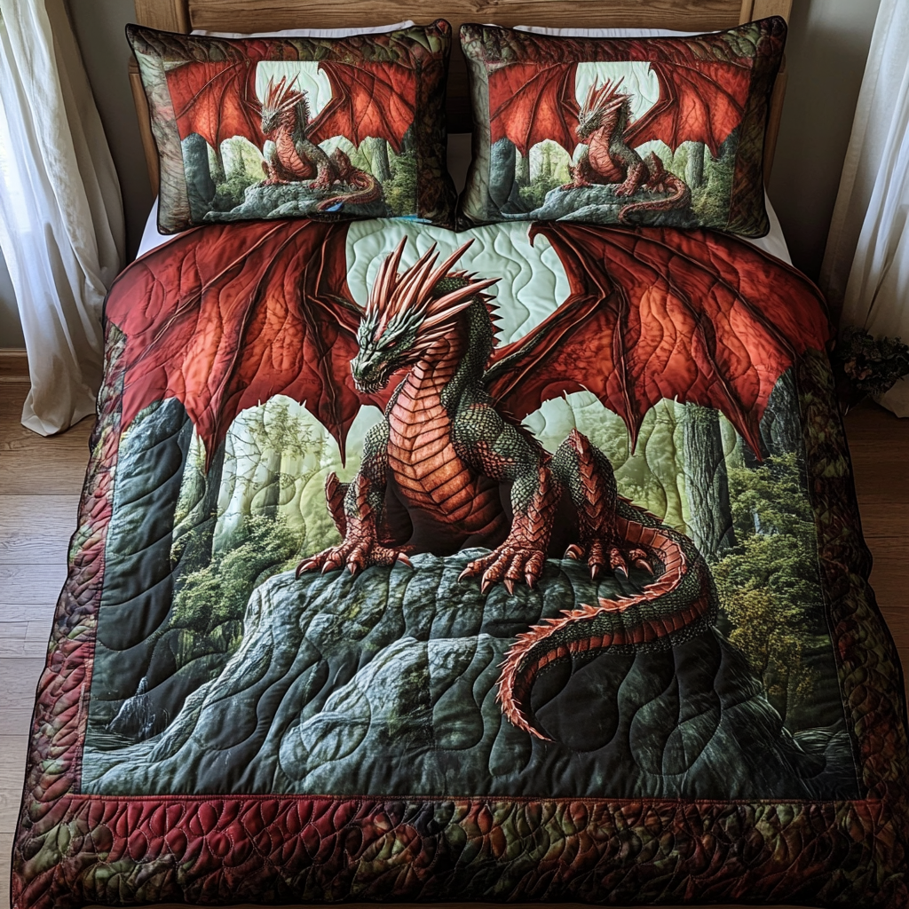 Twilight Talon Quilted Bedding Set - Single (59" x 70")