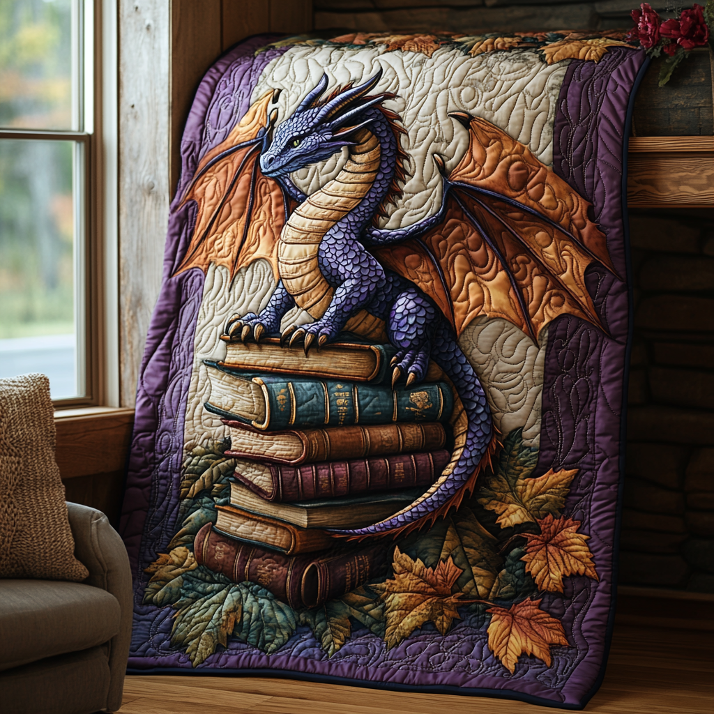Twilight Talons Quilted Blanket - Throw (55" x 60")