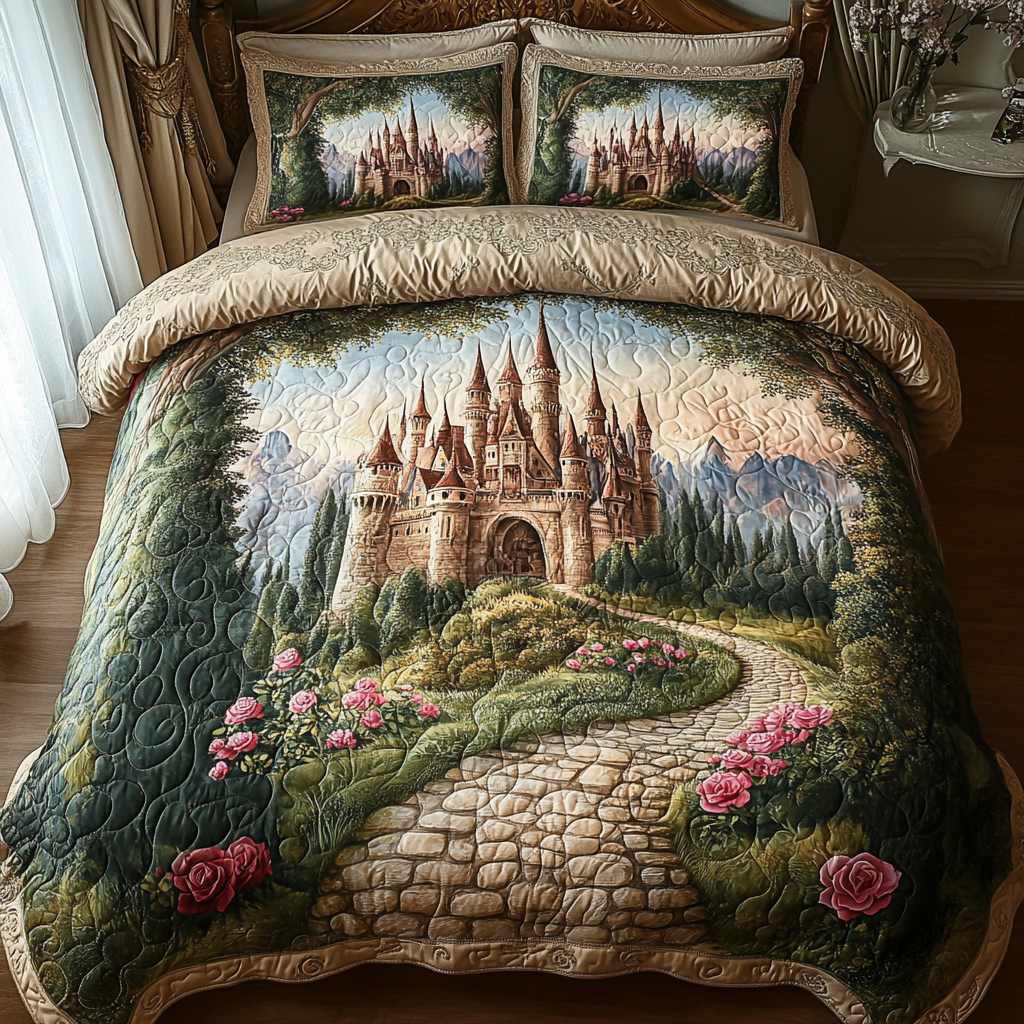 Twilight Tranquility Quilted Bedding Set - Single (59" x 70")