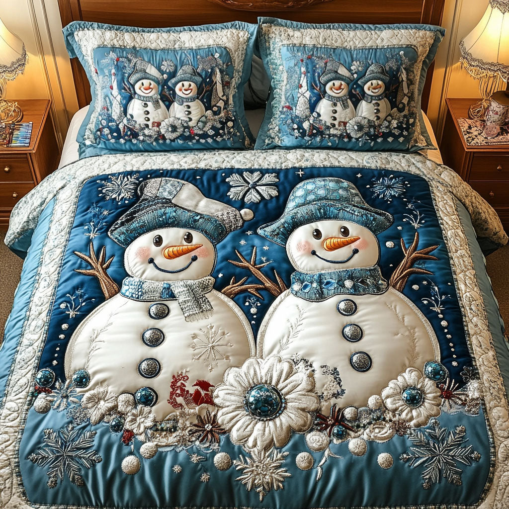 Twinkling Lights 3-Piece Quilted Bedding Set - Single (59" x 70")