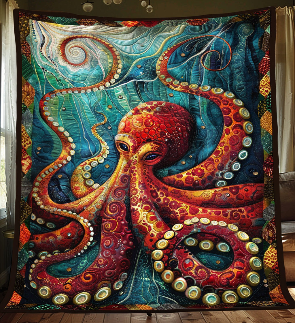 Underwater Explorer Quilted Blanket - Throw (55" x 60")