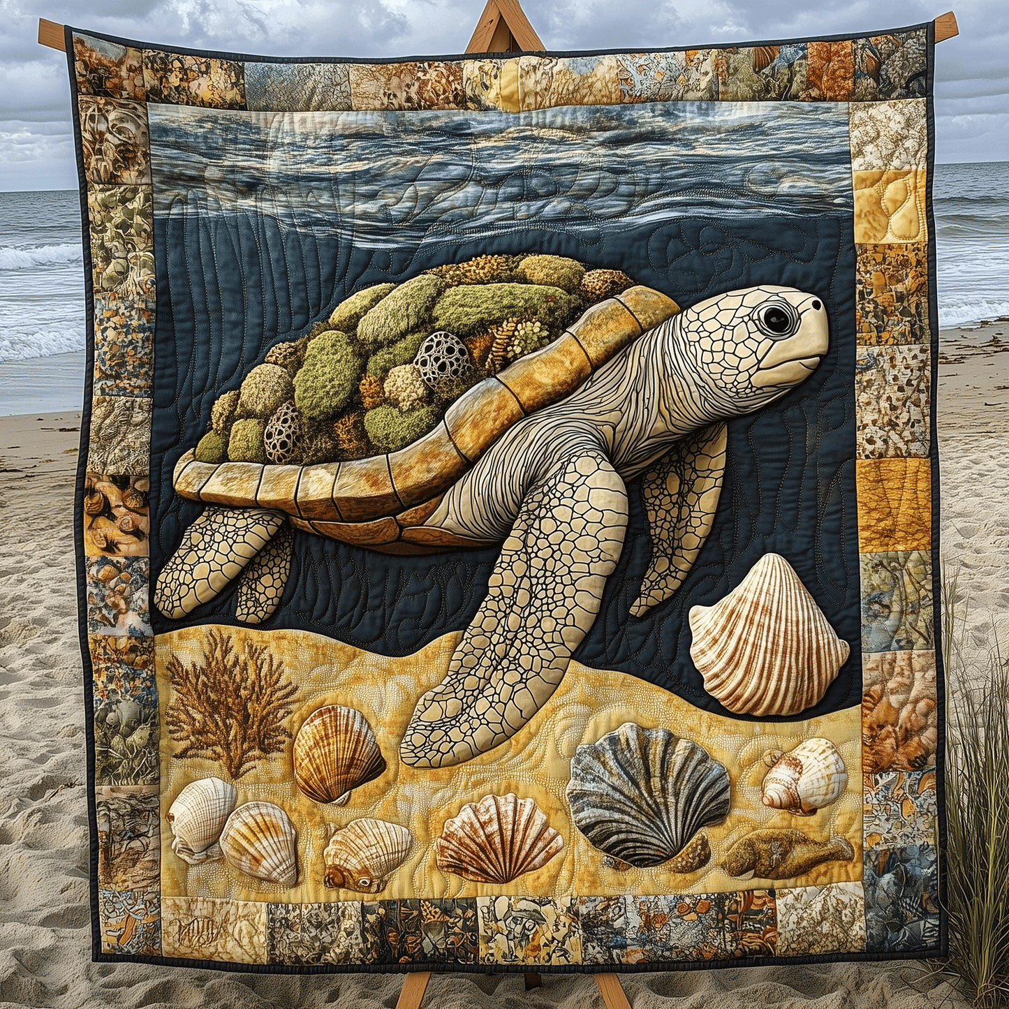 Underwater Bliss Quilted Blanket - Throw (55" x 60")