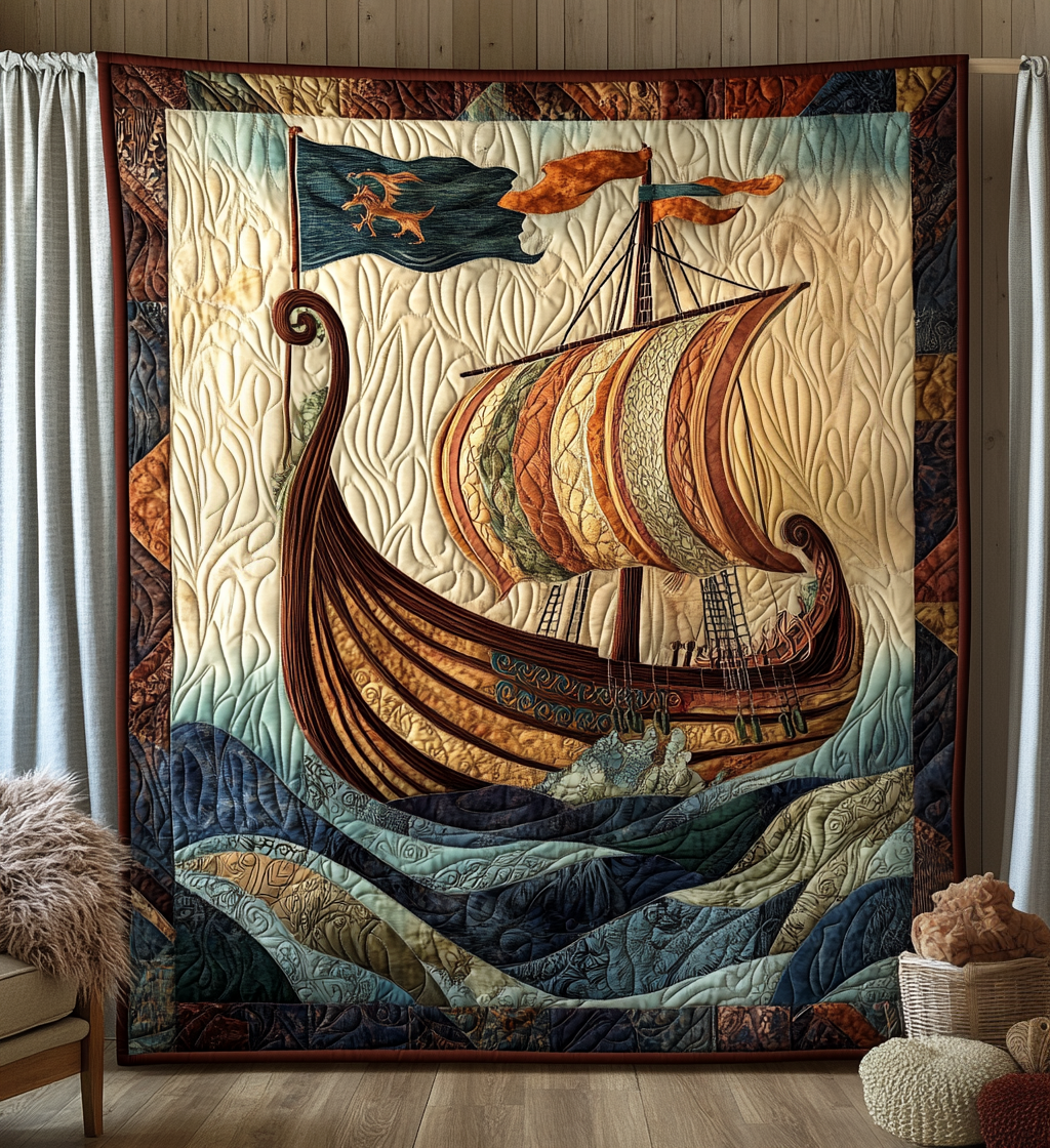 Valhalla Pearl Quilted Blanket - Throw (55" x 60")