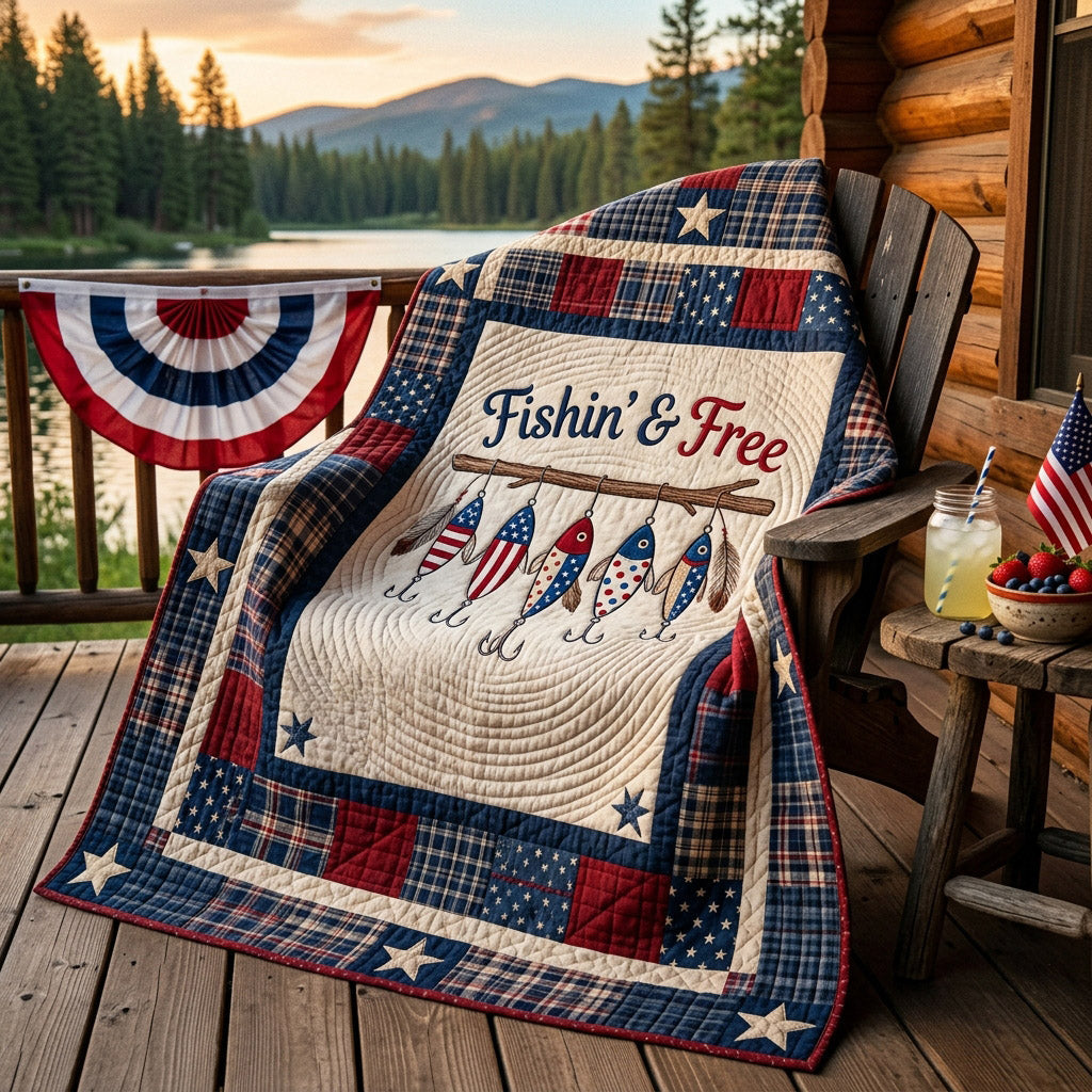 Valor Fishing Quilted Blanket - Baby (30" x 40") - Pack 1