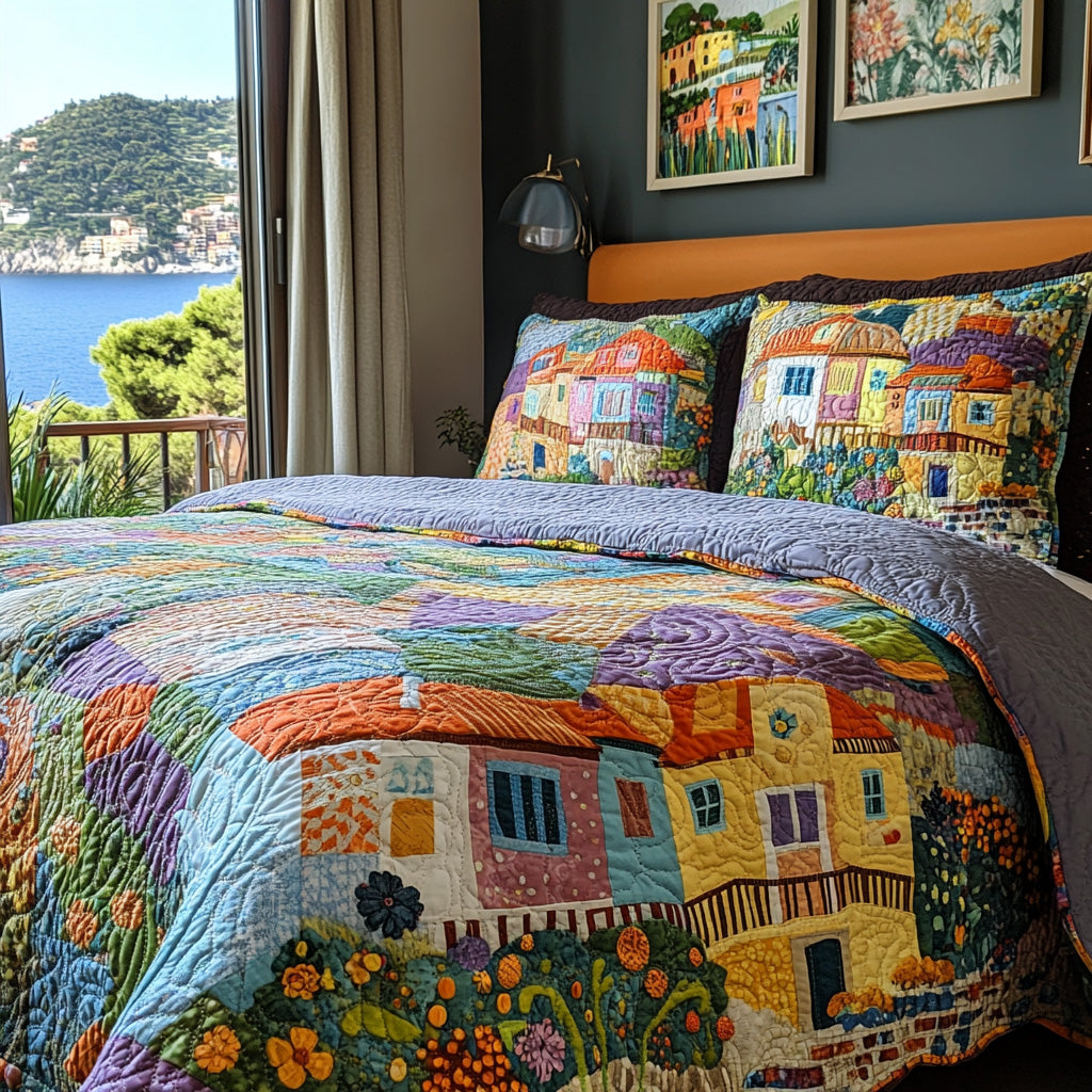 Venice Charm 3-Piece Quilted Bedding Set - Single (59" x 70")