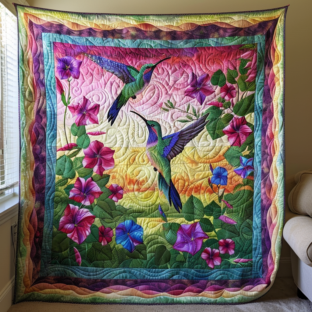 Vibrant Vista Quilted Blanket - Throw (55" x 60")