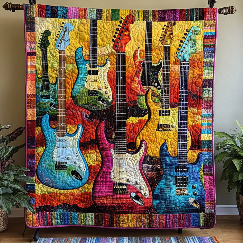 Vibrations Unplugged Quilted Blanket - Throw (55" x 60")