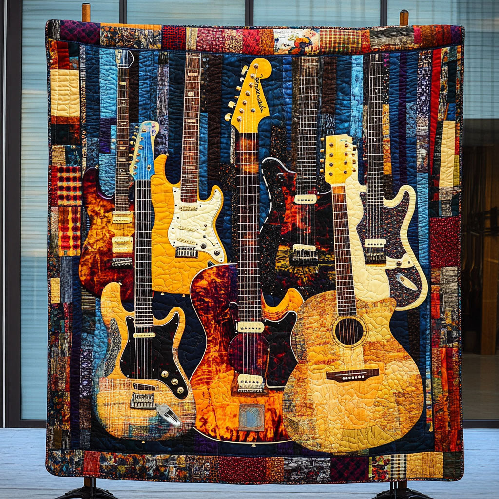 Vibrato Bliss Quilted Blanket - Throw (55" x 60")