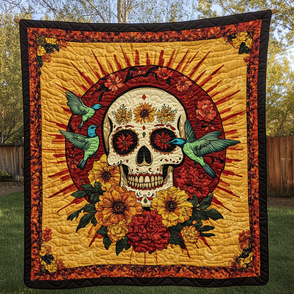 Viva La Vida Quilted Blanket - Throw (55" x 60")