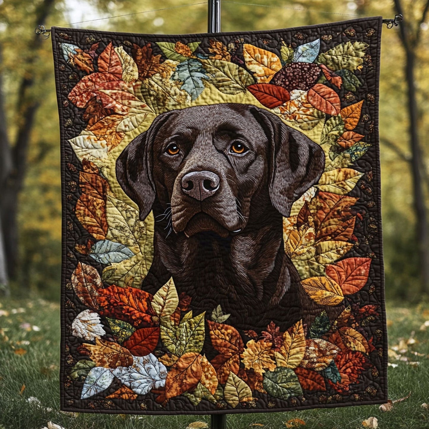 Wagging Paws Quilted Blanket - Throw (55" x 60")