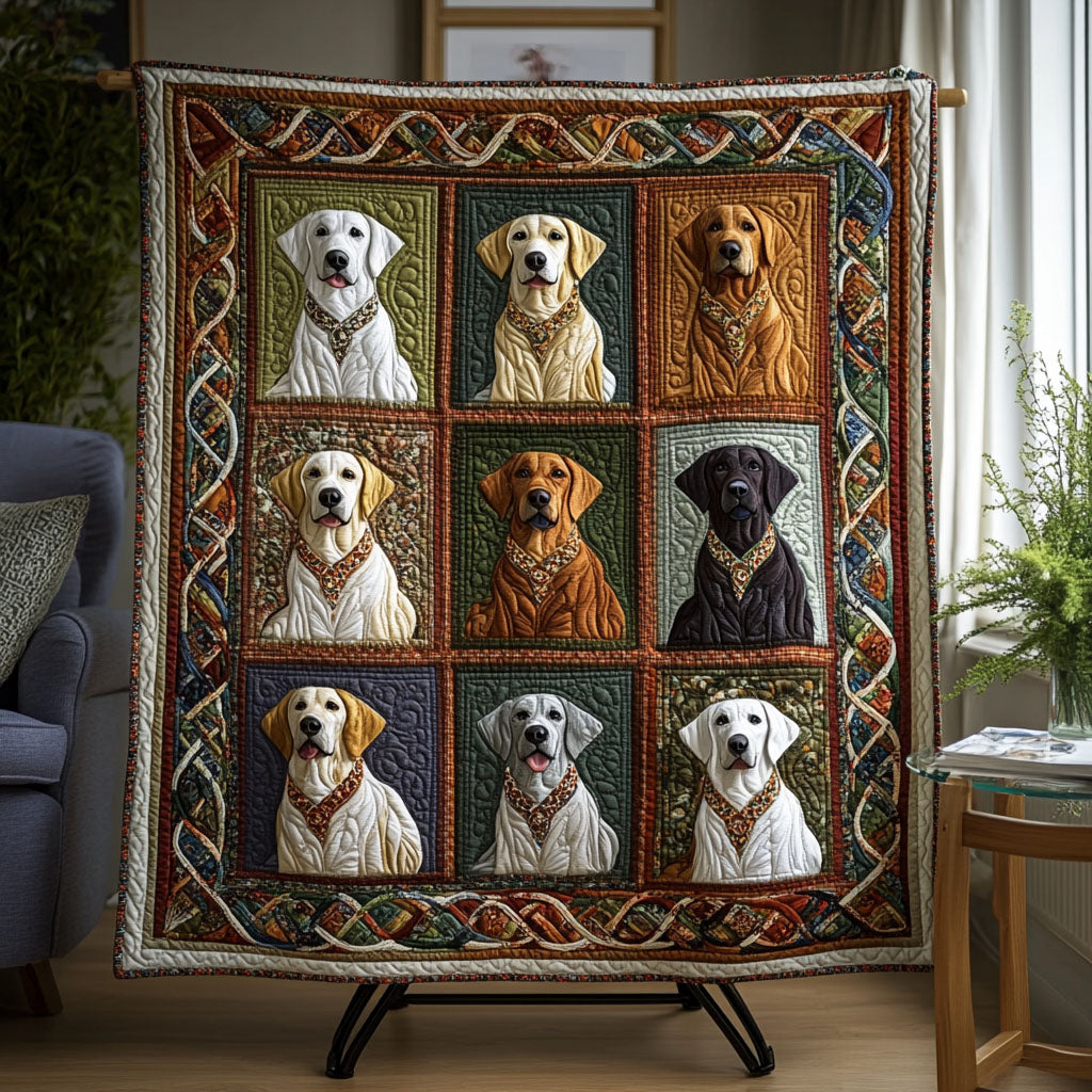Wagging Wonder Quilted Blanket - Throw (55" x 60")