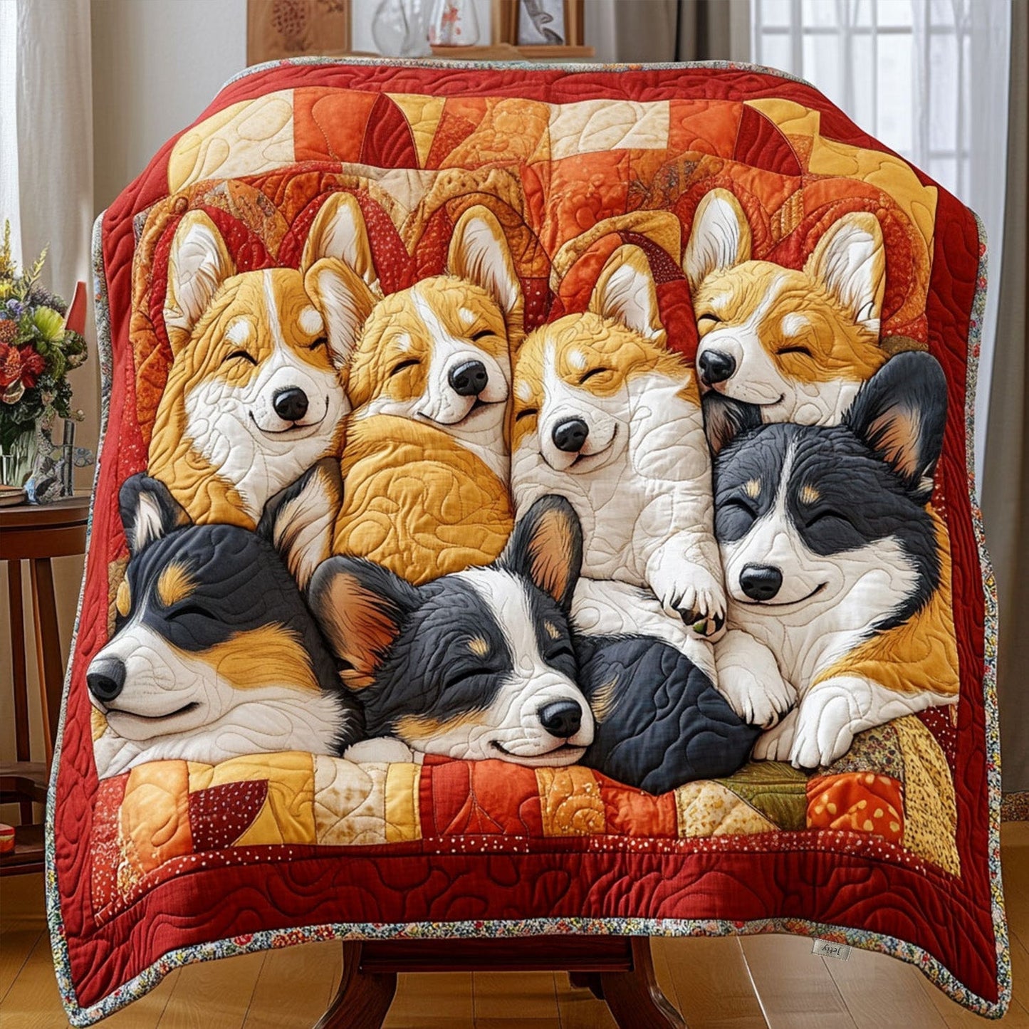 Warm Furry Dreams Quilted Blanket - Throw (55" x 60")
