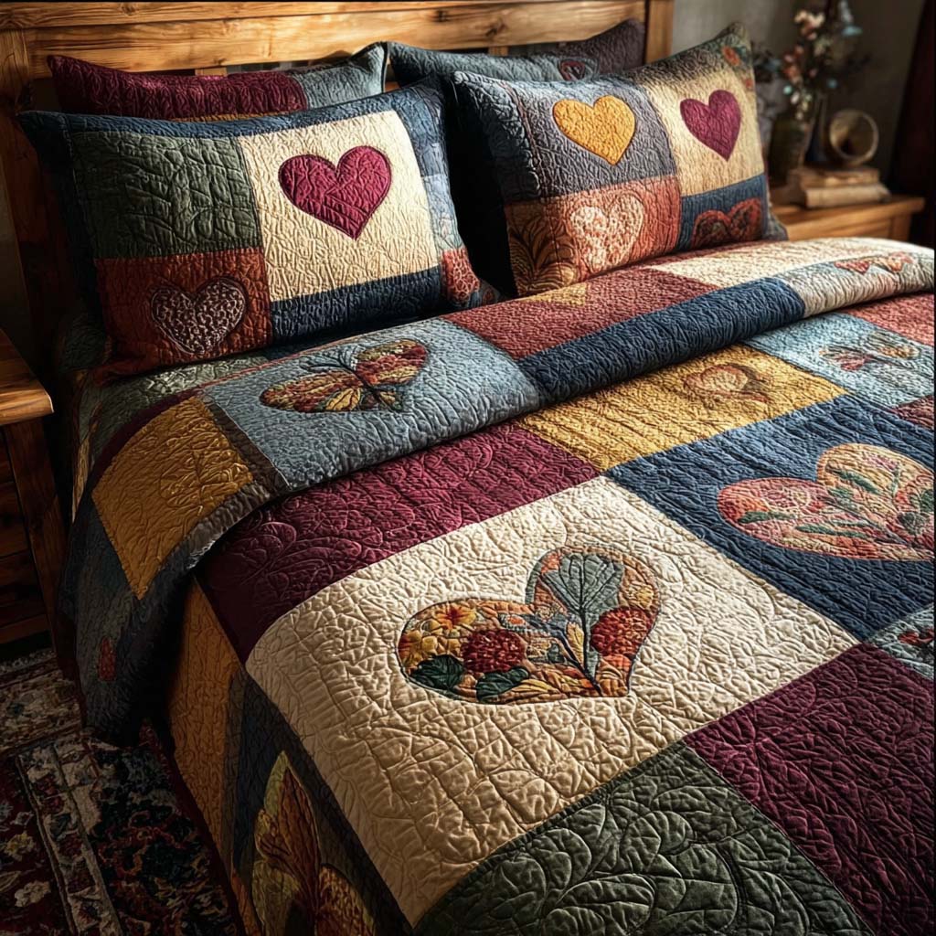 Warm Affection 3-Piece Quilted Bedding Set - Single (59" x 70")