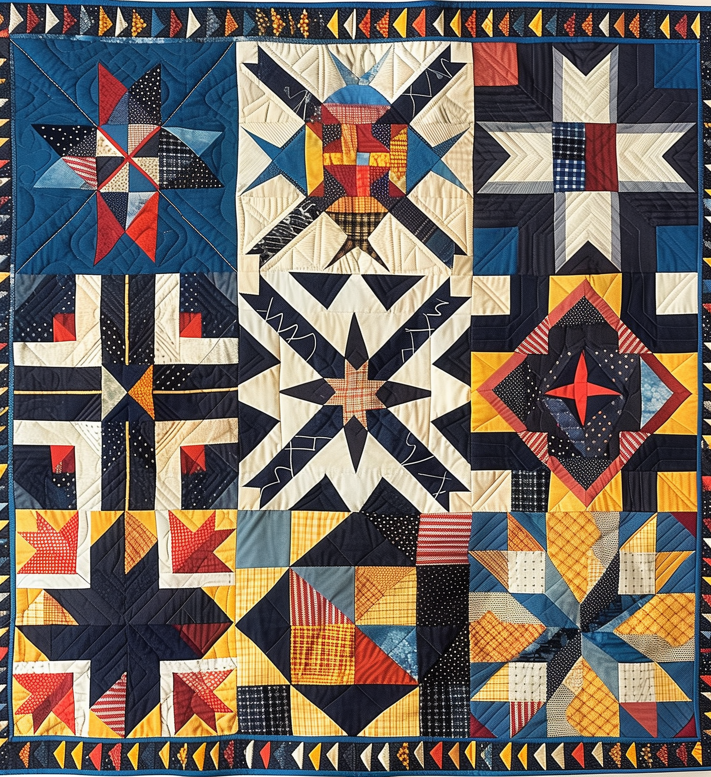 Warrior’s Pride Quilted Blanket - Throw (55" x 60")