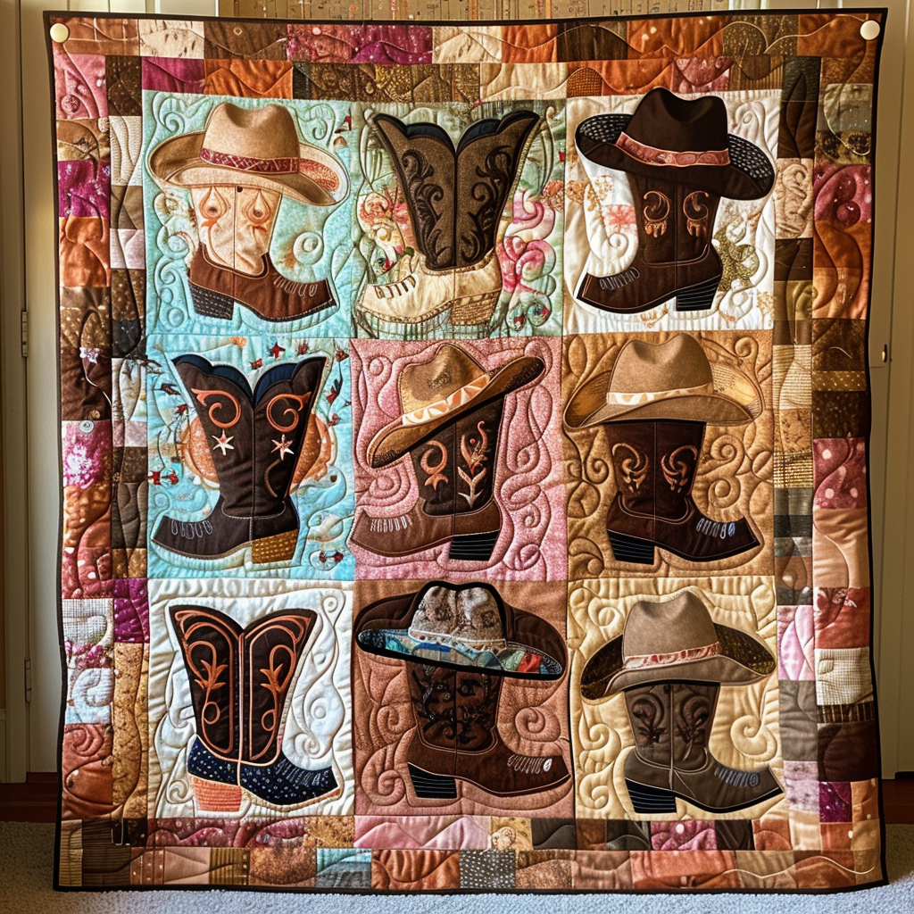 Western Horizons Quilted Blanket - Throw (55" x 60")