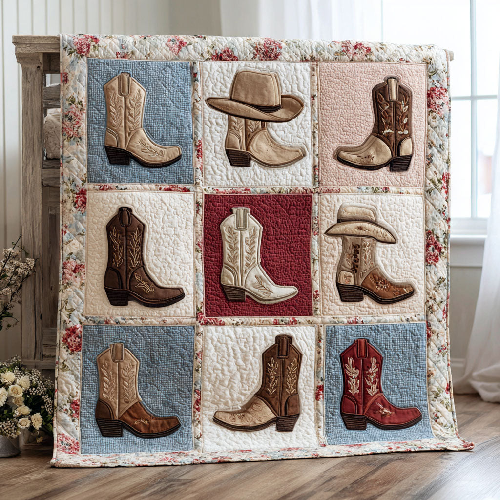 Western Patch Quilted Blanket - Baby (30" x 40") - Pack 1