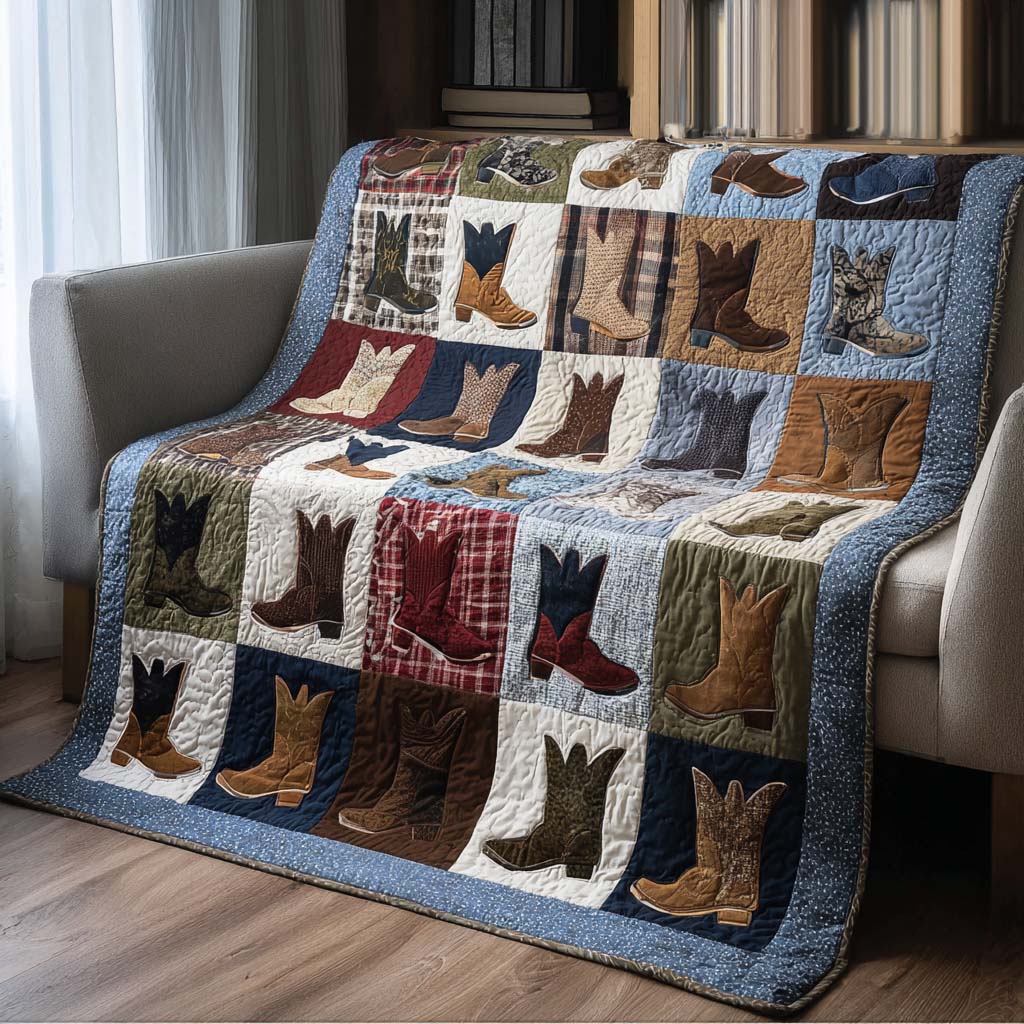 Western Steps Quilted Blanket - Baby (30" x 40") - Pack 1