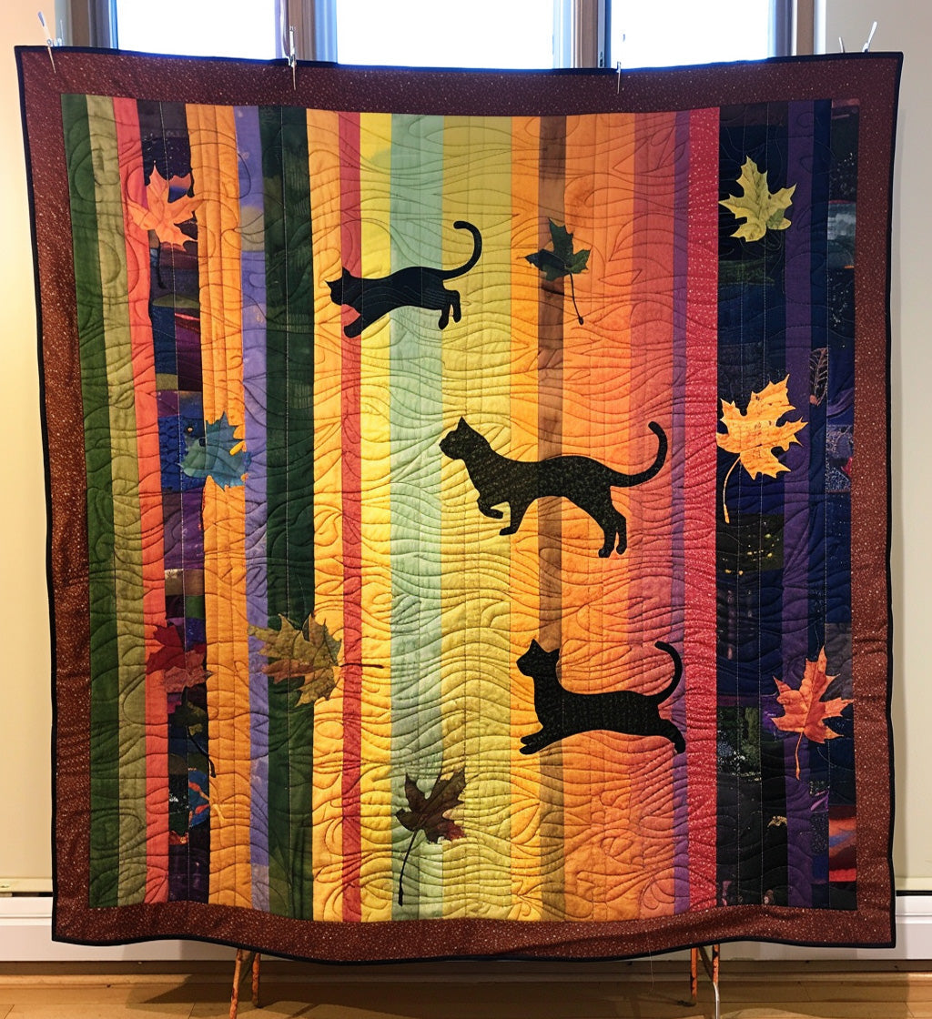 Whisker Wonderland Quilted Blanket - Throw (55" x 60")