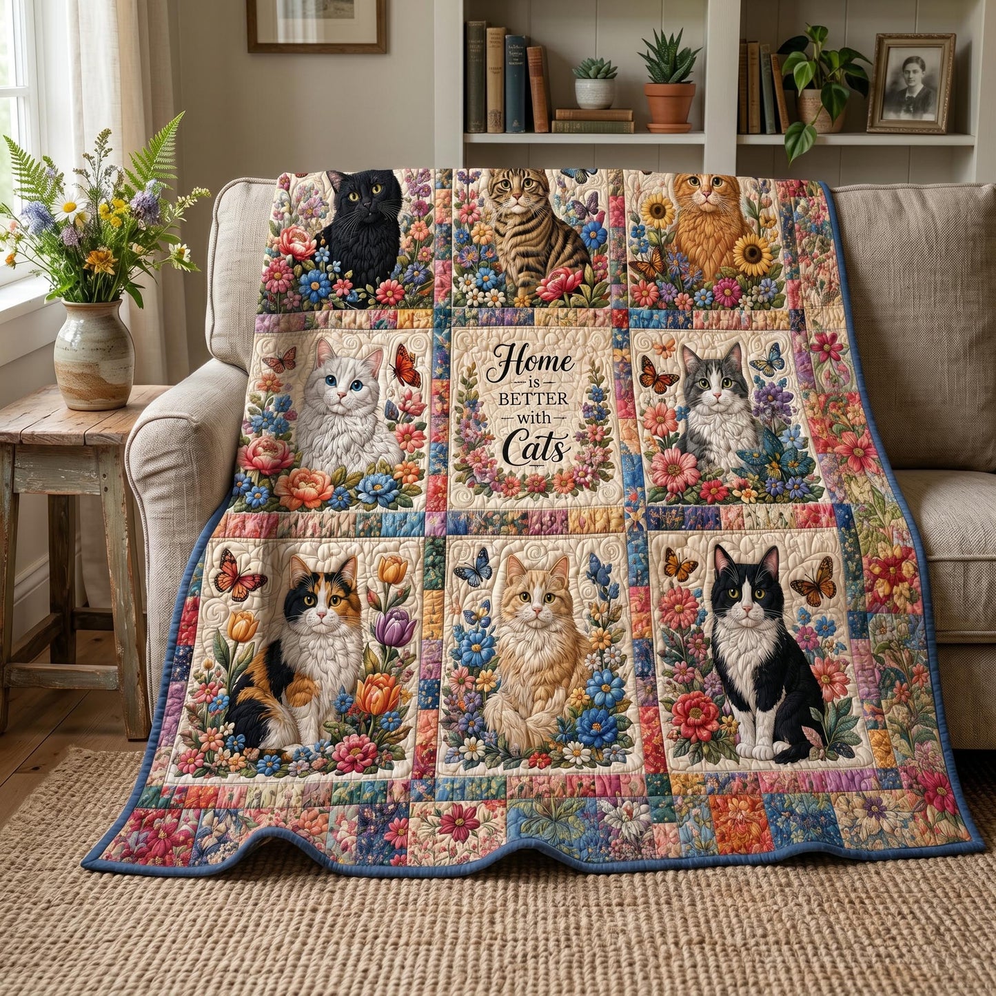 Whisker Garden Quilted Blanket - Baby (30" x 40") - Pack 1
