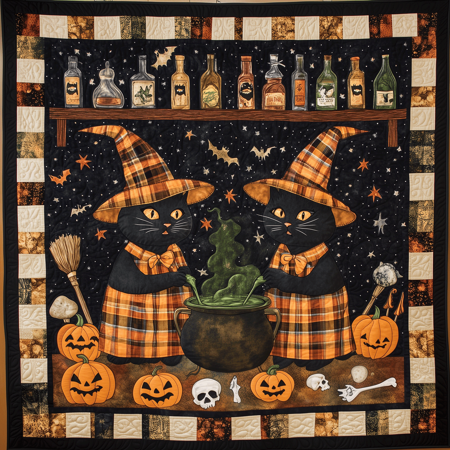 Whisker Magic Quilted Blanket - Throw (55" x 60")