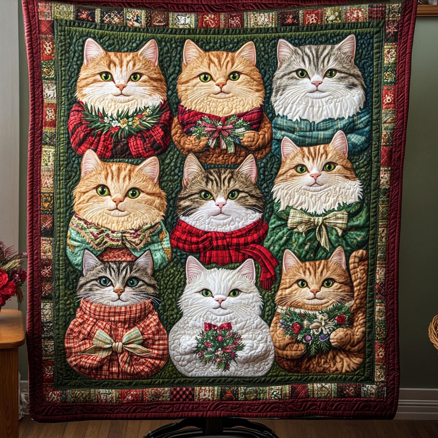 Whisker Warmth Quilted Blanket - Throw (55" x 60")