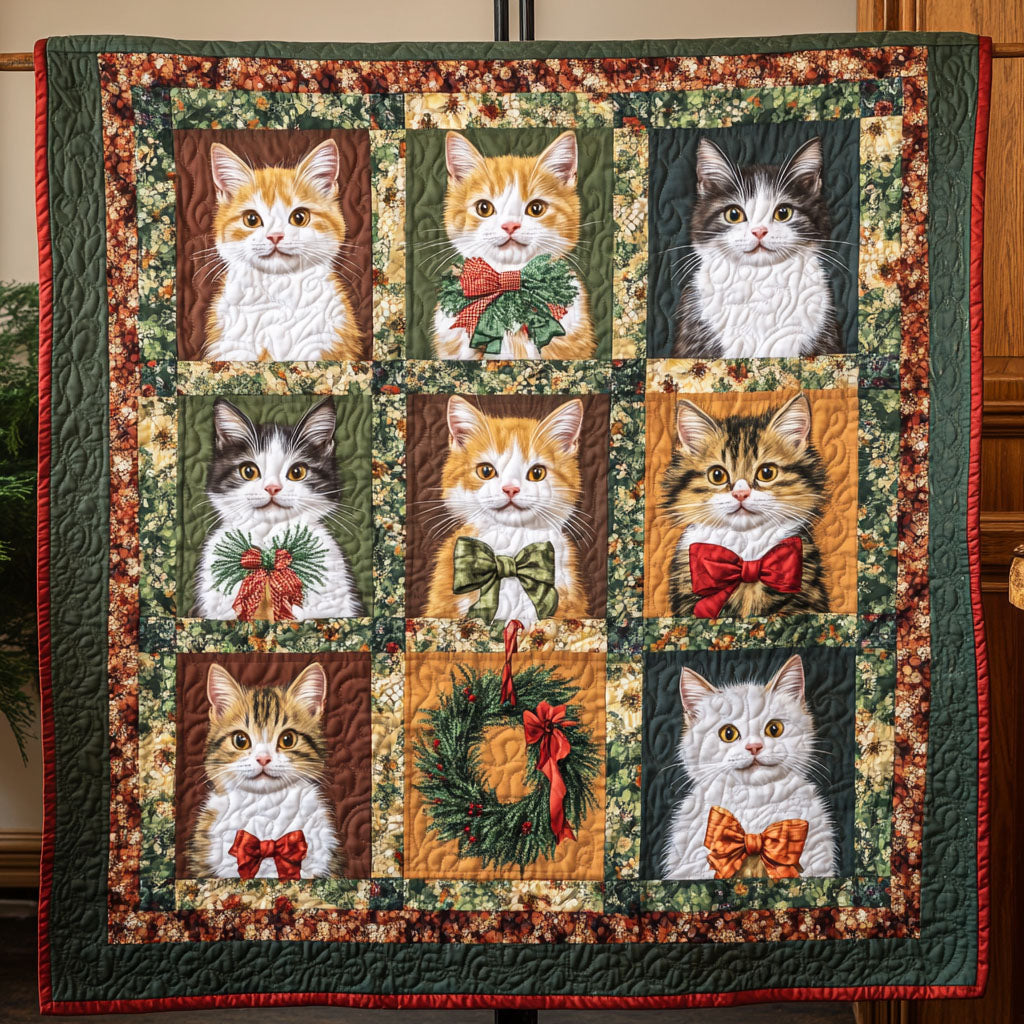 Whisker Whispers Quilted Blanket - Throw (55" x 60")