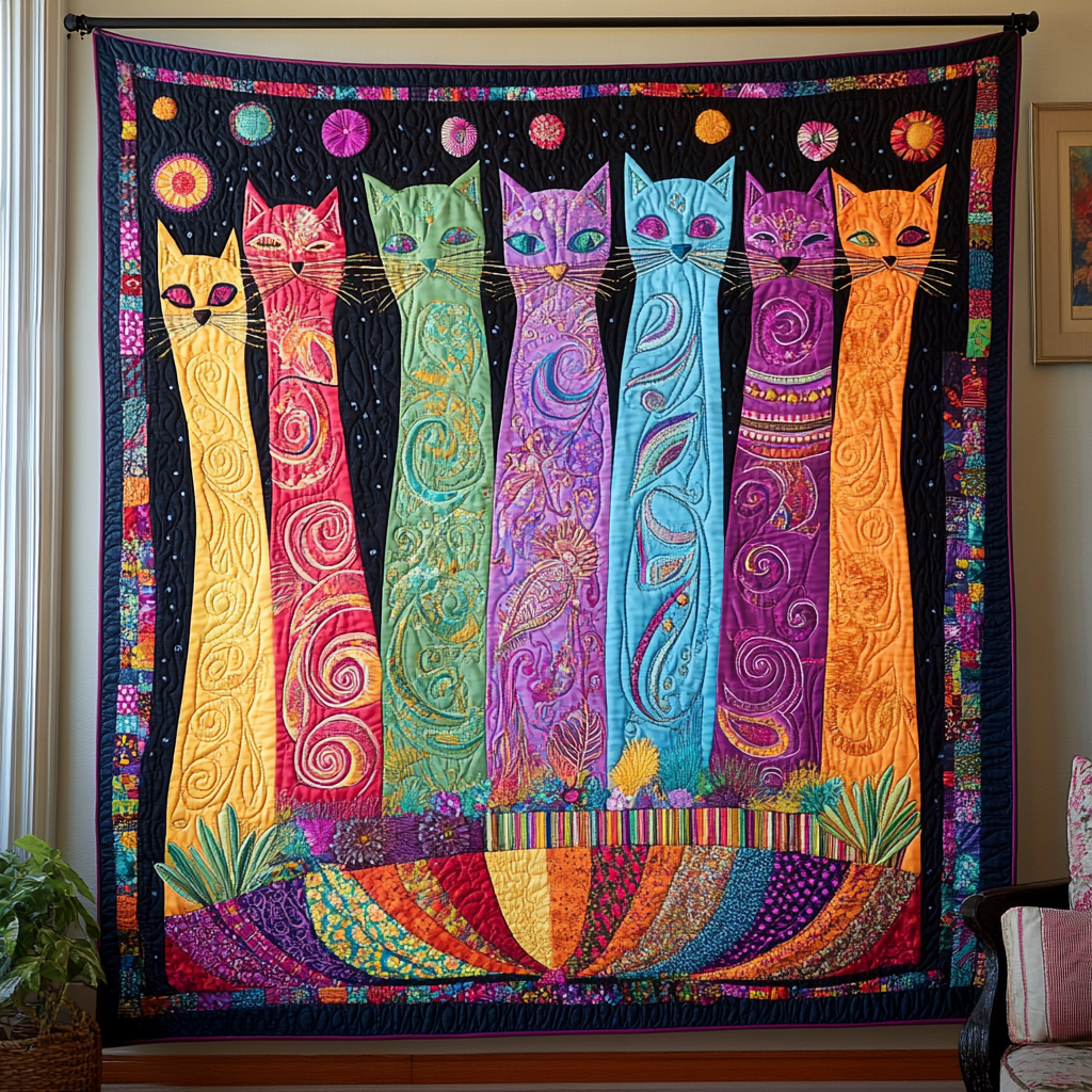 Whisker Wonderland Quilted Blanket - Baby (30" x 40")