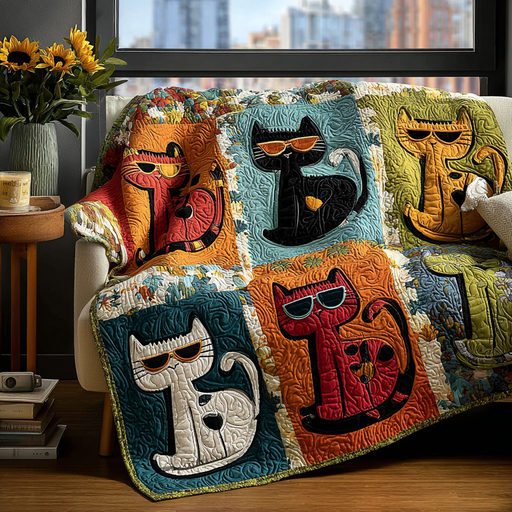 Whiskered Warmth Quilted Blanket - Baby (30" x 40") - Pack 1
