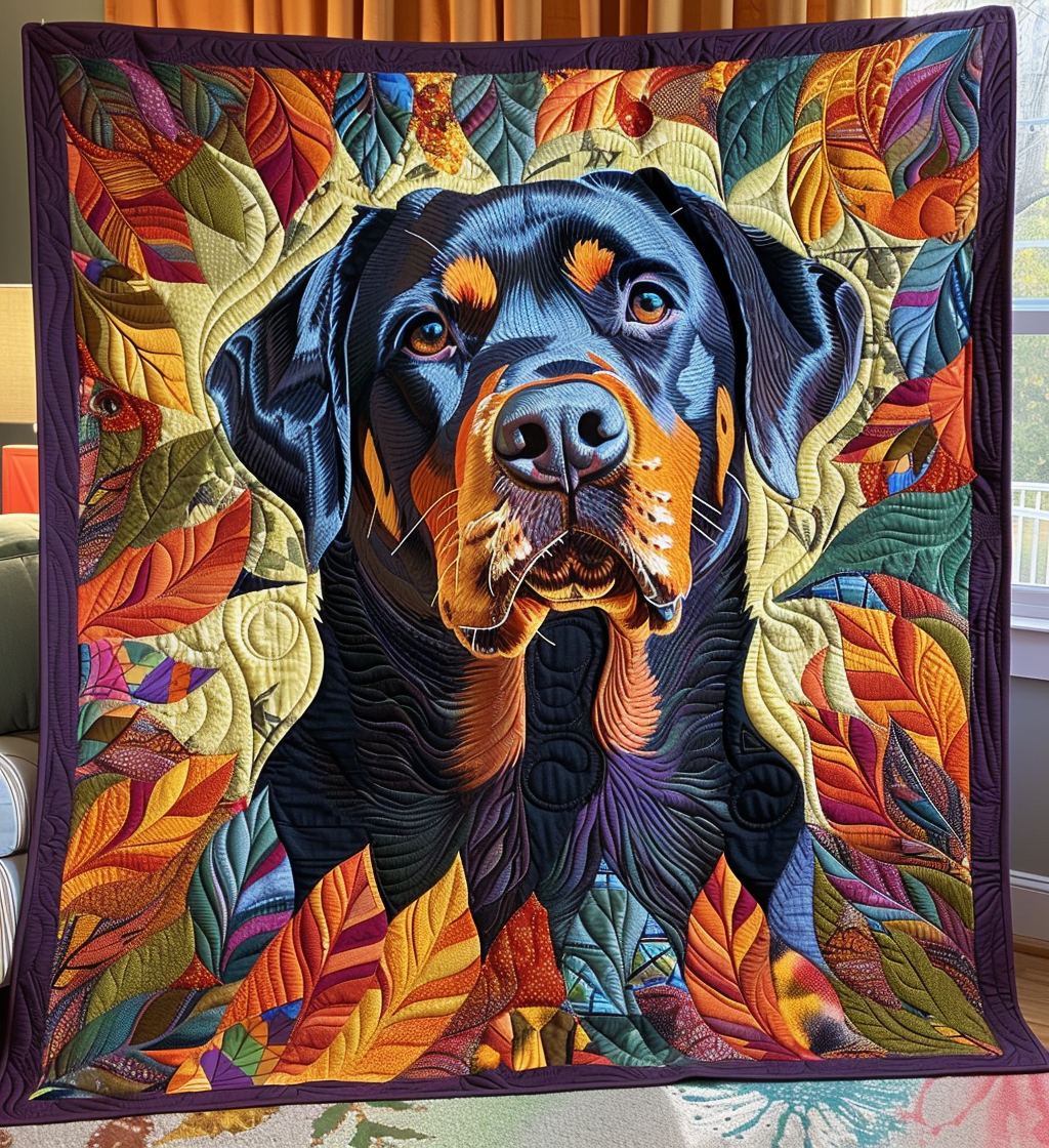 Whispering Labrador Quilted Blanket - Throw (55" x 60")