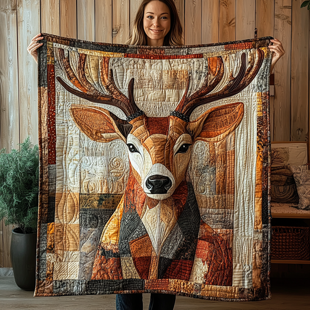 Whispering Pines Quilted Blanket - Throw (55" x 60")