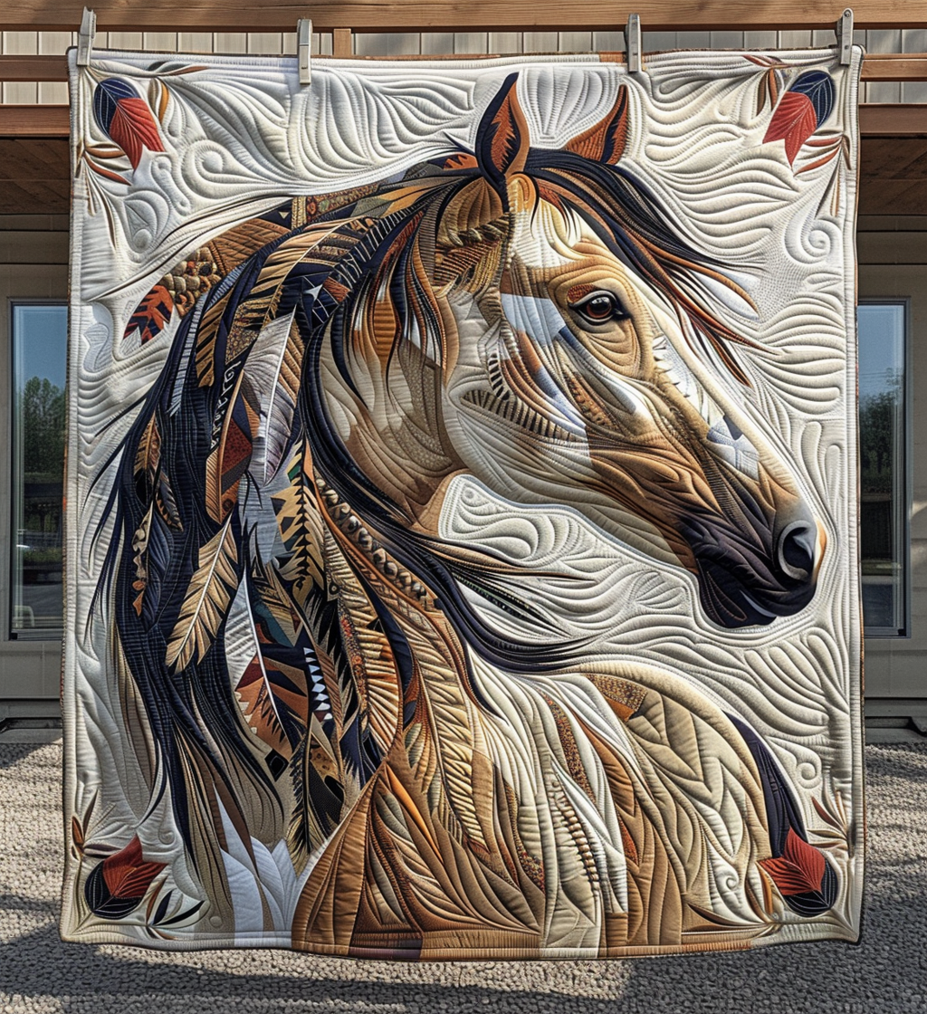 Whispering Trails Quilted Blanket - Throw (55" x 60")