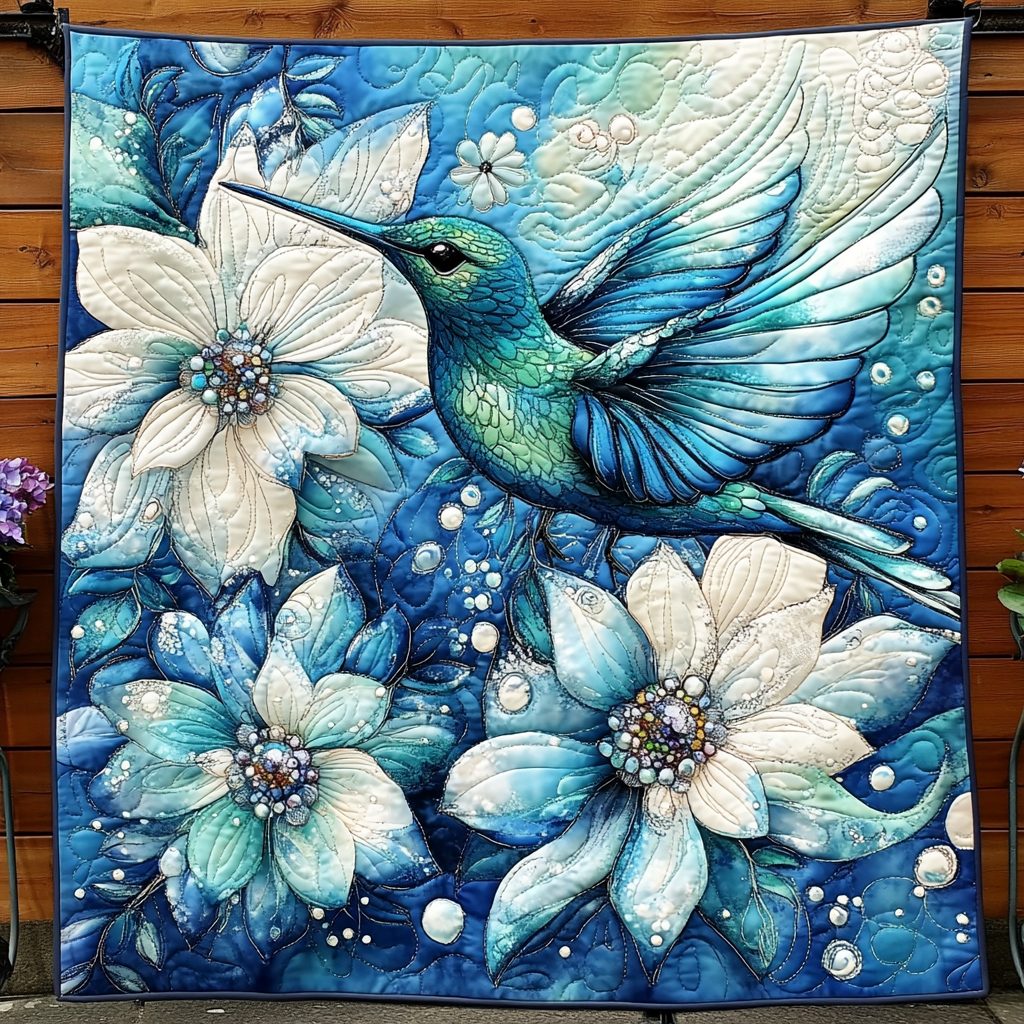 Whispering Wings Quilted Blanket - Throw (55" x 60")