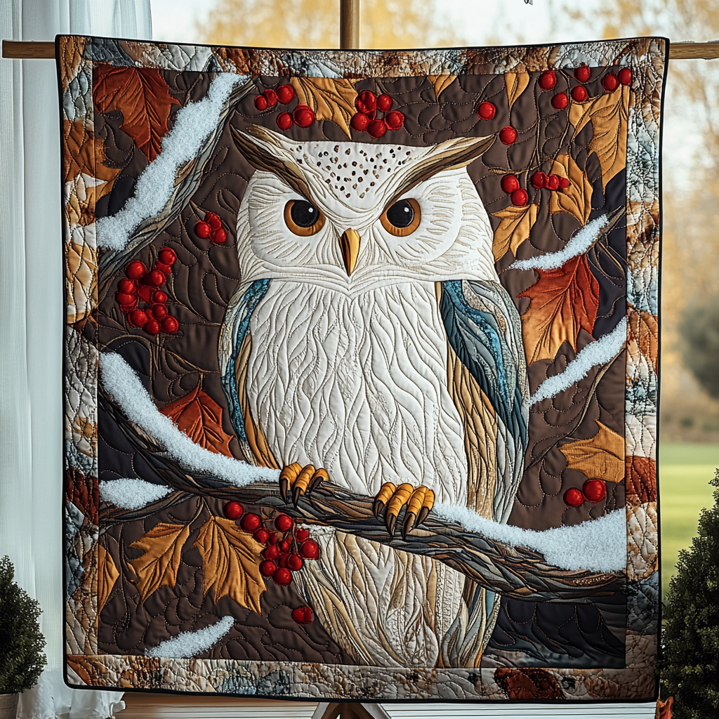 Whispering Woods Quilted Blanket - Throw (55" x 60")