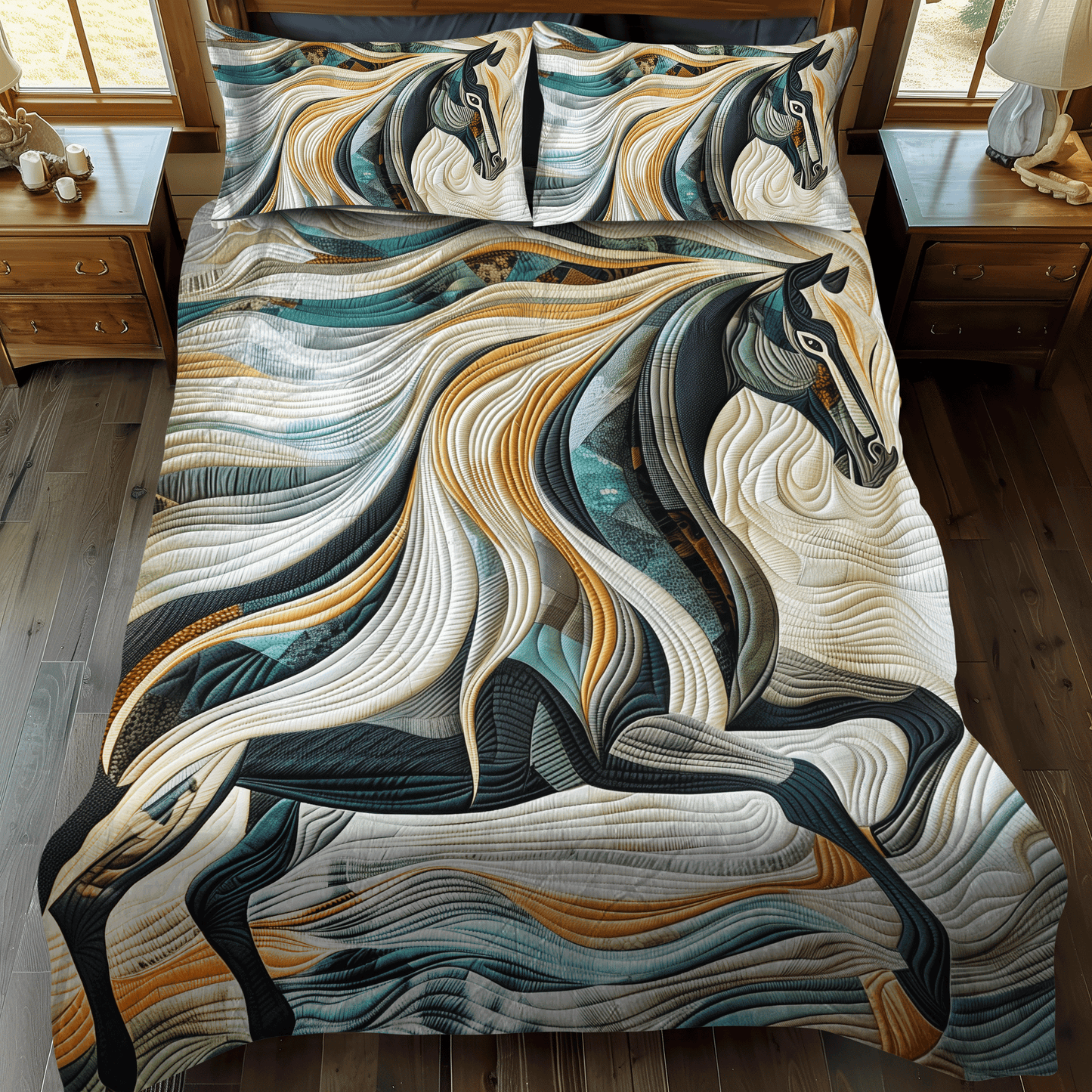 Whispers Of The Wild 3-Piece Quilted Bedding Set - Single (59" x 70")