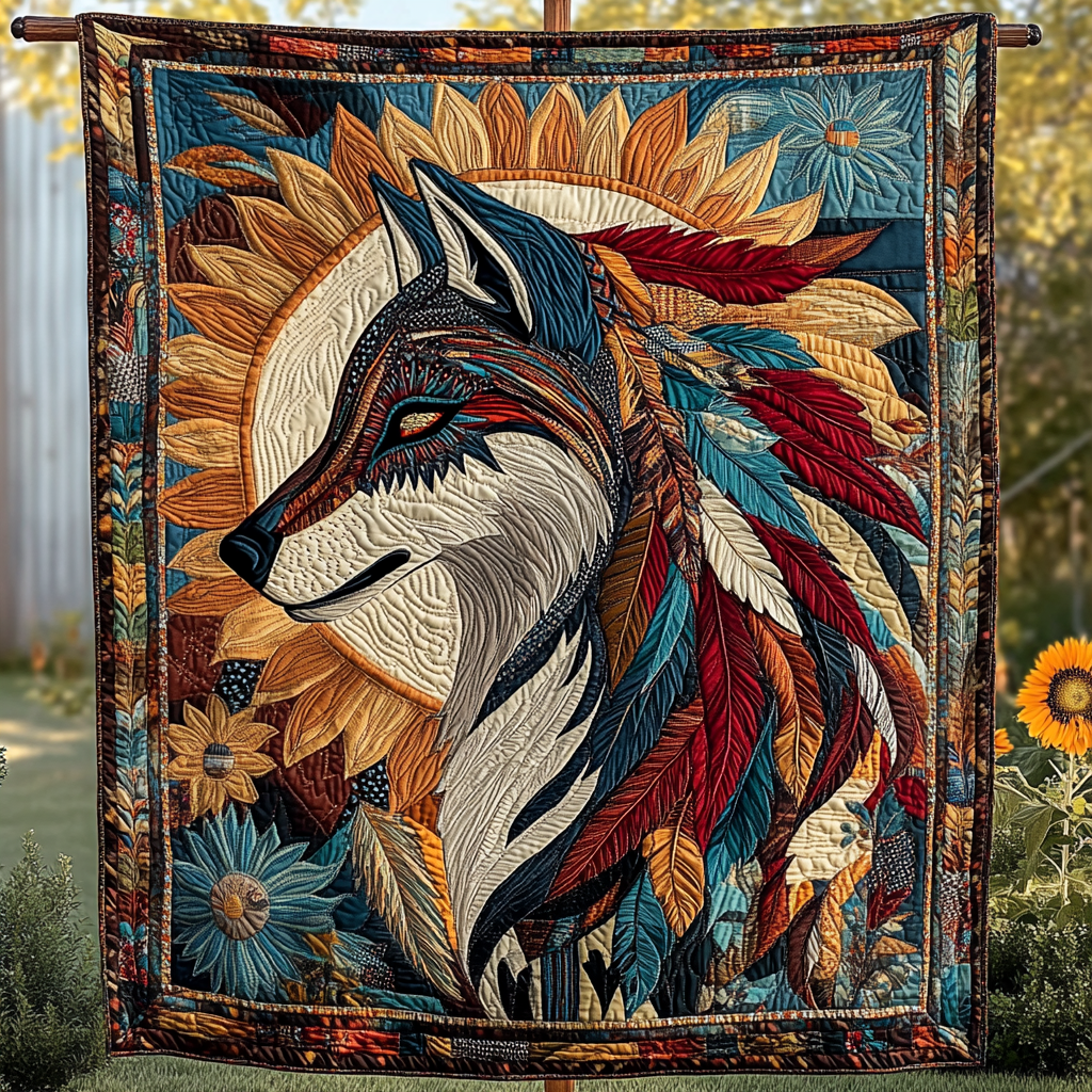 Whispers of the Wild Quilted Blanket - Throw (55" x 60")