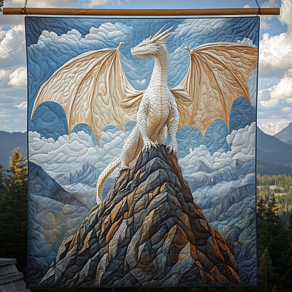 Whitefire Quilted Blanket - Throw (55" x 60")