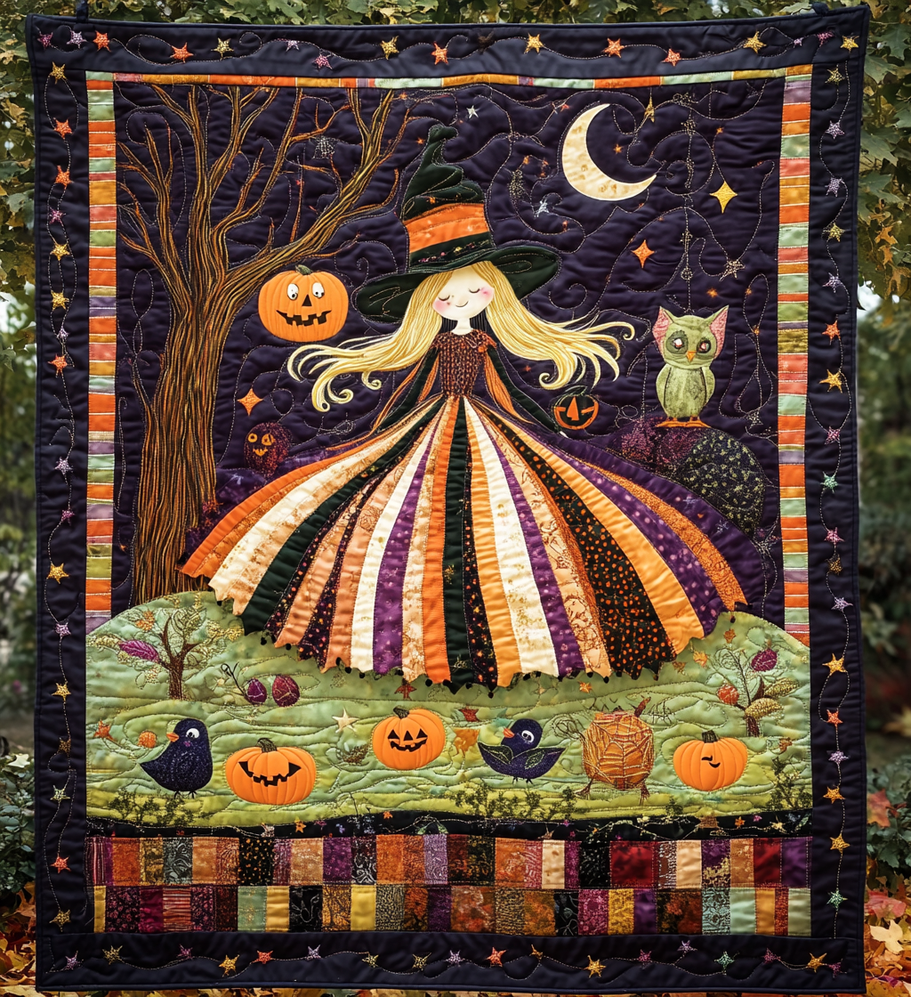 Wicked Whimsy Quilted Blanket - Throw (55" x 60")