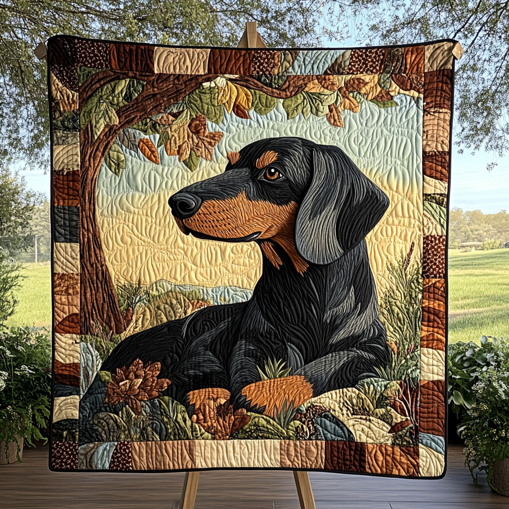 Wiener Wonder Quilted Blanket - Throw (55" x 60")