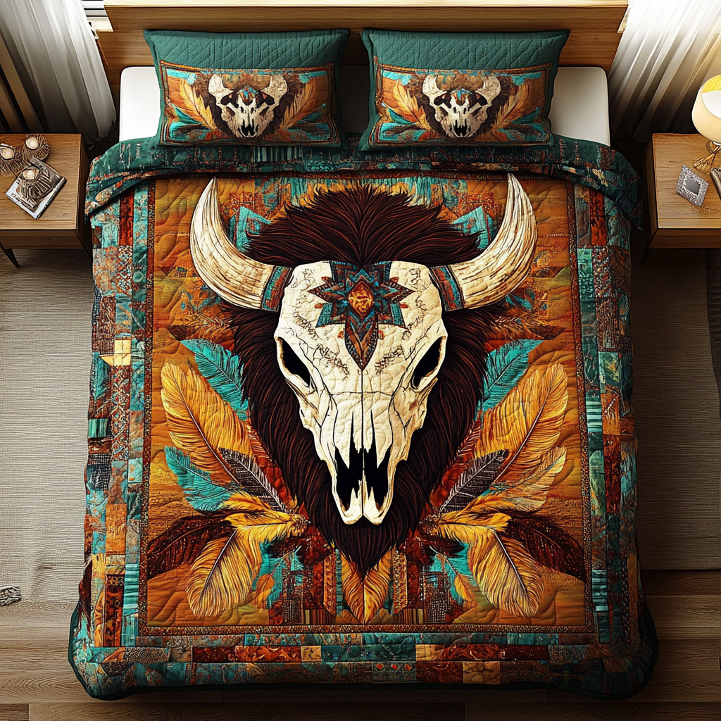 Wild Soul Quilted Bedding Set - Single (59" x 70")